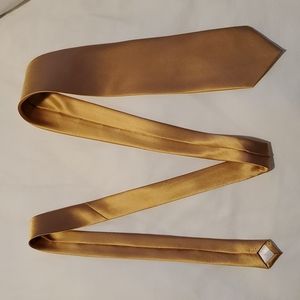 Men's gold color Manzini silk tie
